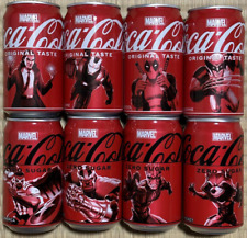 Coca Cola  Empty Can MARVEL 2024 Japan Ver Complate SET(8 empty cans) picture