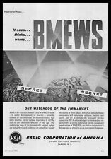 1958 RCA Defense BMEWS Products Ballistic Missile Early Warning System Print Ad picture
