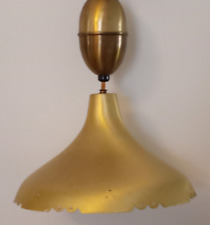 Atomic Saucer MCM Gold-Tone Pull Down Retractable Pendant Light picture