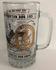 USS Truxtun DDG 103 Handled Glass Mug Beer Stein 6