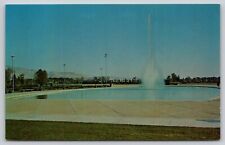 Postcard ID Idaho Boise Ann Morrison Memorial Park Fountain And Pool UNP A29 picture