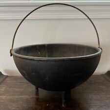 Large Vintage Cast Iron Cauldron Pot LB 90 No 9 Iron Art Estate Find picture