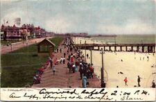 1905 View of the Boardwalk in Ocean Grove New Jersey Vintage Postcard picture