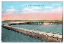 c1940 Scenic View Arrowhead Bridge Duluth-Superior Minnesota MN Vintage Postcard picture