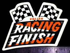 RACING FINISH Auto Polish - Detroit - Original Vintage 60’s 70's Decal/Sticker picture