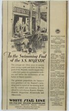 Vintage 1928 WHITE STAR Line - S.S. Majestic Ship Newspaper Print Ad picture