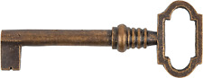 Antique Copper Hollow Barrel Skeleton Key for Cabinet Doors, Dresser Drawers, Gr picture