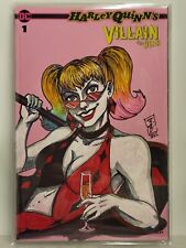Harley Quinn's Villain of the Year #1 Sketch Cover Wrap by Jamie Warner with COA picture