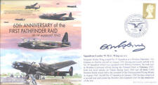 MF4 WW2 RAF Handley Page Halifax 1st Pathfinder Raid cover signed WING DFM picture