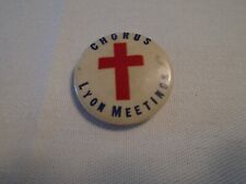 Rare Vintage Red Cross Chorus Lyon Meetings 1
