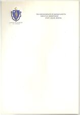 MA Governor 1935-1937 JAMES M. CURLEY Official Letterhead Custom Stationary picture