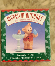 Hallmark Keepsake Merry Miniatures Favorite Friends 2 piece ornament set NEW picture