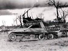 WWII Photo, Knocked Out Panther Tank at Battle of Bulge WW2 World War Two  picture