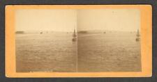 b347, Charles Bierstadt Stereoview, #591, View in the Harbor, NY. 1860s picture