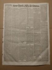 6024----1858 NY Tribune - first illustration of Central Park - list of expenses picture