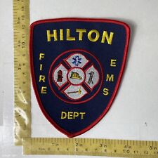 Vintage Patch Hilton Fire Dept EMS Free US Shipping picture