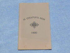 c. 1890 H. CHAPIN'S SON Tool Catalog - Folding Rules, Gauges, Levels, & Planes picture