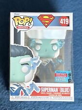 Funko Pop Superman (Blue) #419 2021 Fall Convention Limited Edition picture