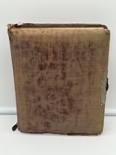 Antique Victorian Cabinet Card Photo Album Empty With Metal Clasp See Details picture