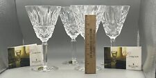 4 Waterford Crystal Maeve Cut Crystal 10oz Water Goblets In Original Box (E30) picture