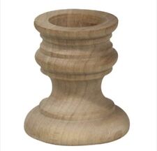 Unfinished Wooden Country Taper Candle Holder picture