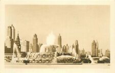 Illinois Chicago Buckingham Fountain Monument RPPC Photo Postcard 22-2464 picture