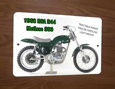1968 BSA B44 Metisse 500 Motocross Motorcycle Dirt Bike 8x12 Metal Wall Sign picture