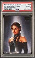 2012 TOPPS STAR WARS GALAXY SERIES 7 733 THE FINEST OF NABOO PADME AMIDALA PSA 8 picture