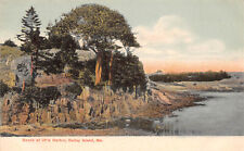 UPICK Postcard Scene at LITTLE HARBOR Balleys Island Maine c1905 Unposted UDB picture