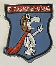 Snoopy Patch - JANE FONDA - Middle Finger - USAF - Vietnam War picture