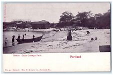 c1905's Beach Cape Cottage Park Portland Maine ME Unposted Children Postcard picture