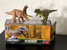 Jurassic World Dominion Minis Dinosaur KRYPTOPS + PENTACERATOPS 7E Wave 5 NEW picture