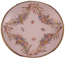 Antique 18thC Doccia Porcelain Relief Floral & Putti Saucer Porzellan Untertasse picture