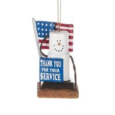 Midwest S'Mores Thank You for Your Service Military Ornament 2.5 Inch Multicolor picture