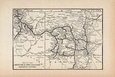 1910 Denver and Rio Grande Railroad System Map Vintage Railway Map 1544 picture