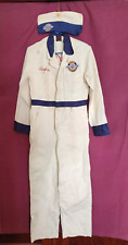 Rare 1940's Embroidered Miller Chevrolet Dealer Unitog Mechanics Coveralls W/Hat picture