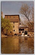 Sumner County Kansas~Old Oxford Water Power Mill~Vintage Postcard picture