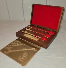 Vintage 1988 Mac Tools Collectors Club 24K Gold Plated Limited Wrench 3pc Set picture