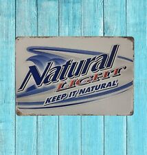 Natural Light Beer Vintage Style Tin Bar Sign Poster Man Cave Collectible New picture