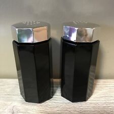 Vintage Arcoroc Octime Black salt and pepper shakers picture