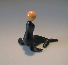VINTAGE 1955 MINIATURE HAGEN RENAKER MAMA CIRCUS SEAL WITH YELLOW BALL picture