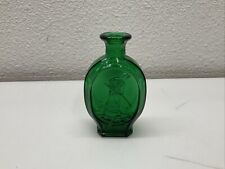 DAR Daughters of the American Revolution Green Glass Bottle 1979 Franklin Mint picture