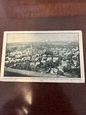 Antique Postcard Bird's Eye View From Power Plant Rushville Indiana Rush IN 1910 picture
