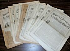 10 Antique Waverley Magazine Newspapers - 1875 & 1885 picture