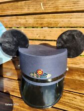 NWT Disney Parks Mickey Mouse Ears Conductor Hat Red Car Trolley Large/X-Large picture
