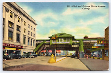 Postcard Chicago Illinois 63rd And Cottage Grove Ave Showing Furniture Rexall picture