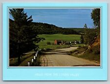 Hello From The Lykens Valley Wisconsin Vintage Unposted Postcard Farm picture