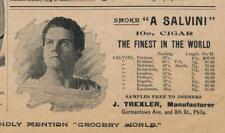 Magazine Ad - 1897 - A. Salvini Cigars - J. Trexler Co.,  Philadelphia, PA picture