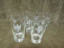 Vintage 1950's Libbey Glass Rare Hotel Muehlebach Kansas City Tumbler Lot of 8 picture
