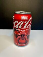 ‼️ Marvel Coca Cola Deadpool Cans 2 UNOPENED Sealed Collectors Limited 2024 picture